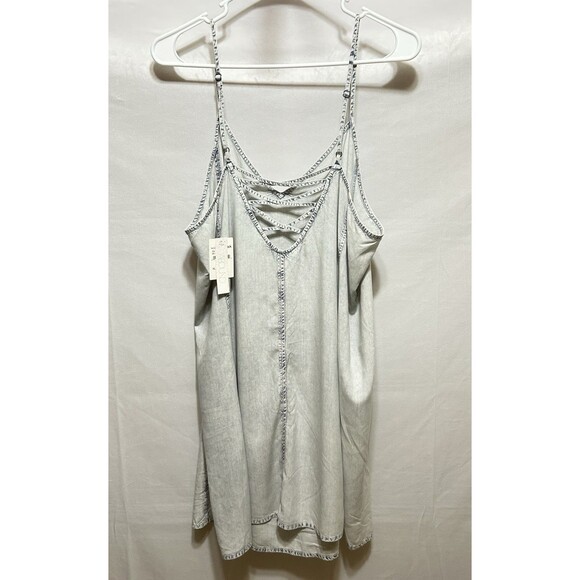 Abound Womens XL Spaghetti Strap Rayon Knee High Dress - Picture 10 of 11